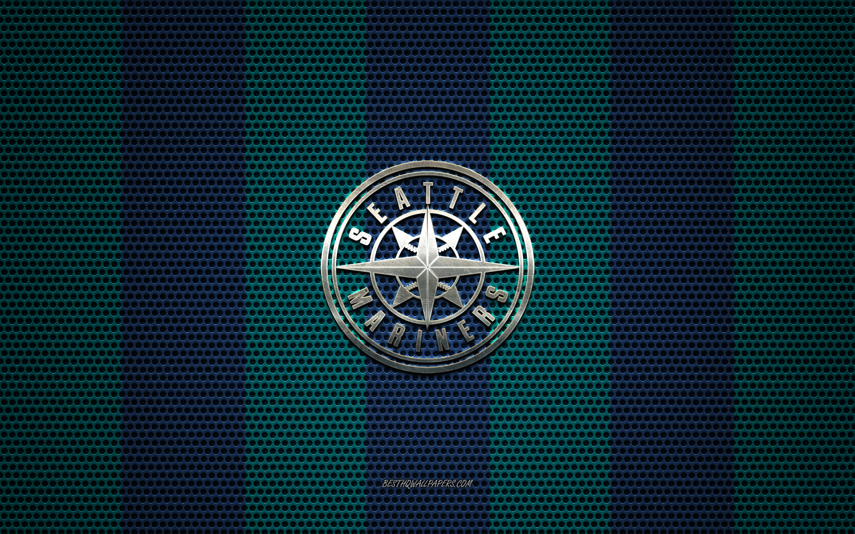 Wallpaper wallpaper, sport, logo, baseball, glitter, checkered, MLB,  Seattle Mariners images for desktop, section спорт - download