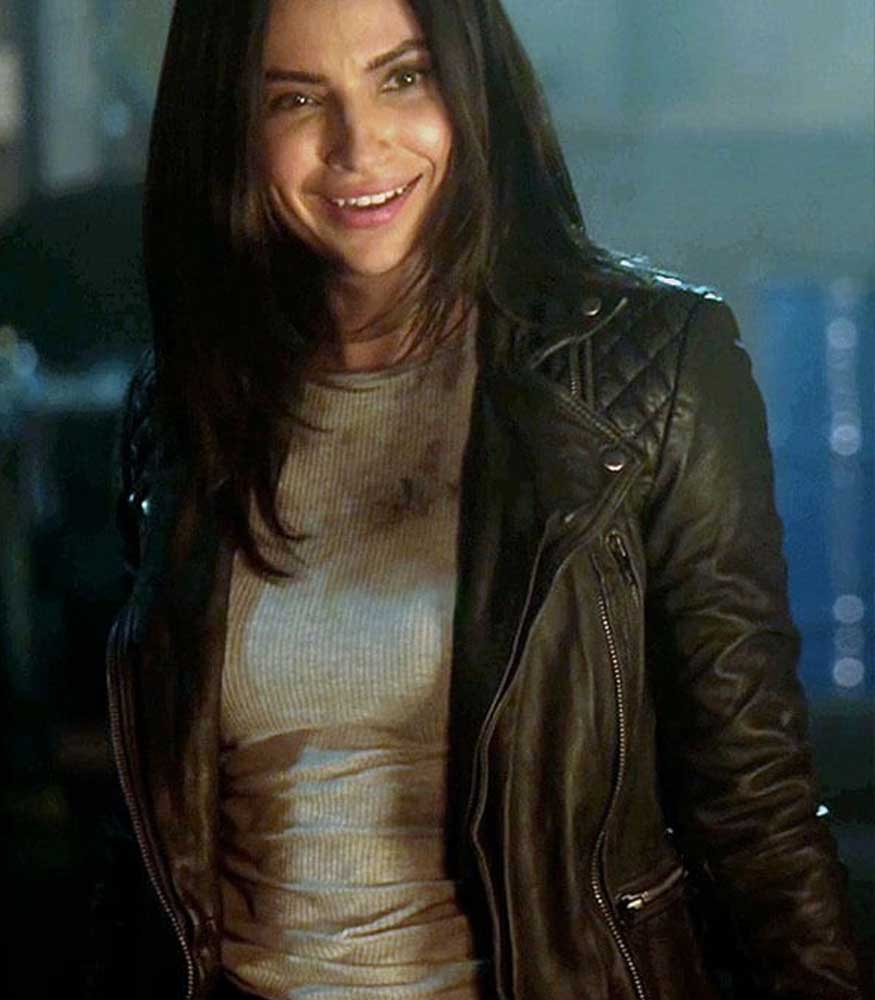 Floriana Lima Leather Jacket Supergirl Maggie Sawyer Jacket
