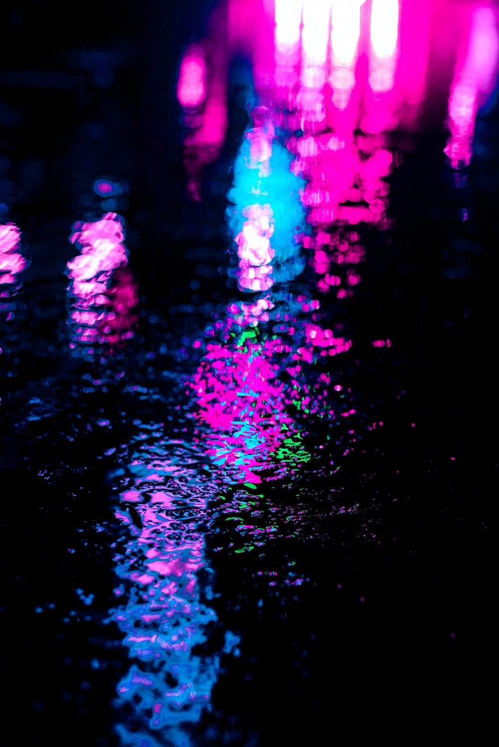 Neon Rain Picture. Download Free Image