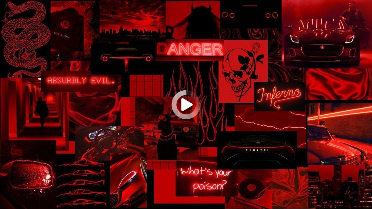 Aesthetic Dark Red Wallpaper