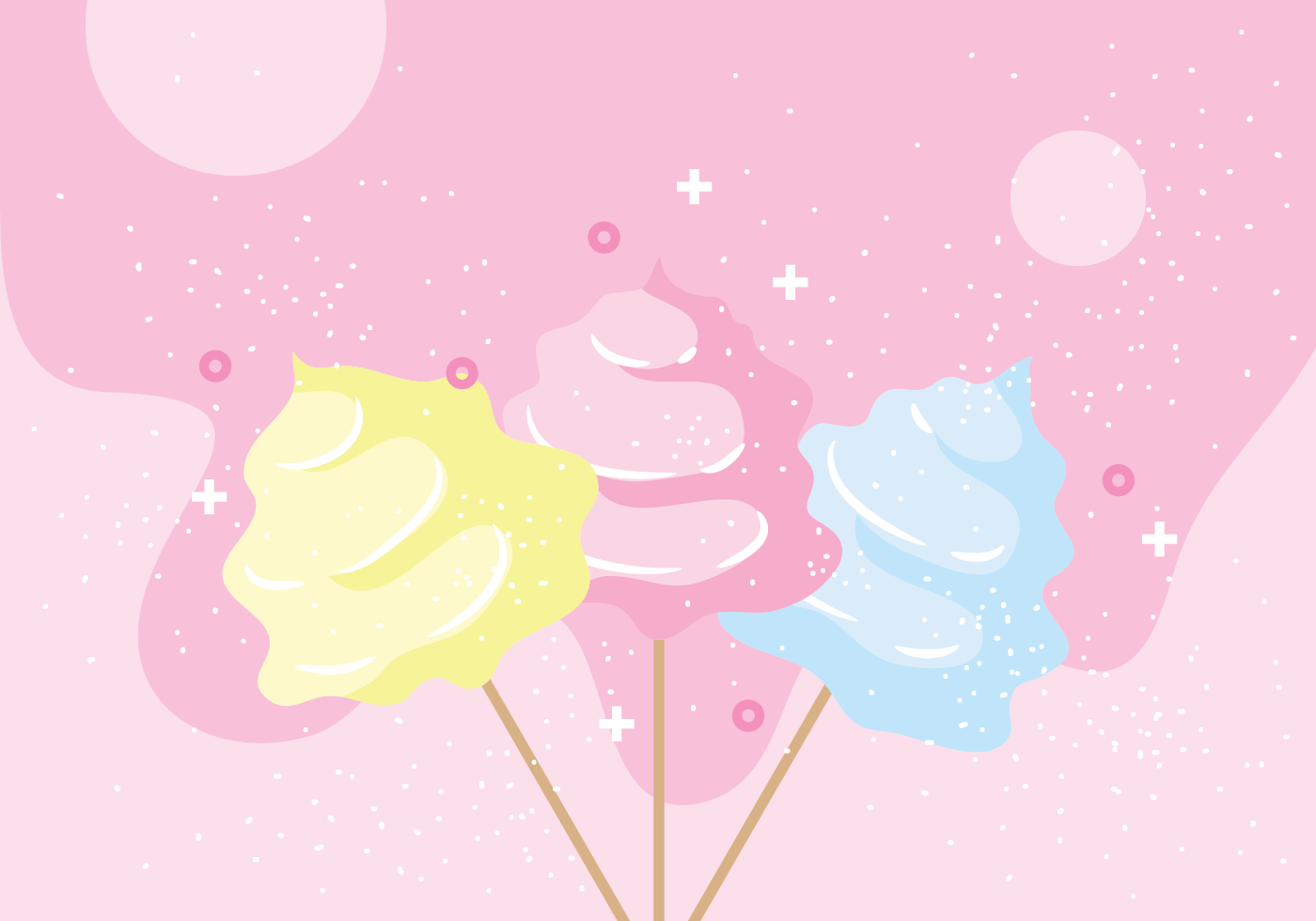 Candy Floss Vector Illustration