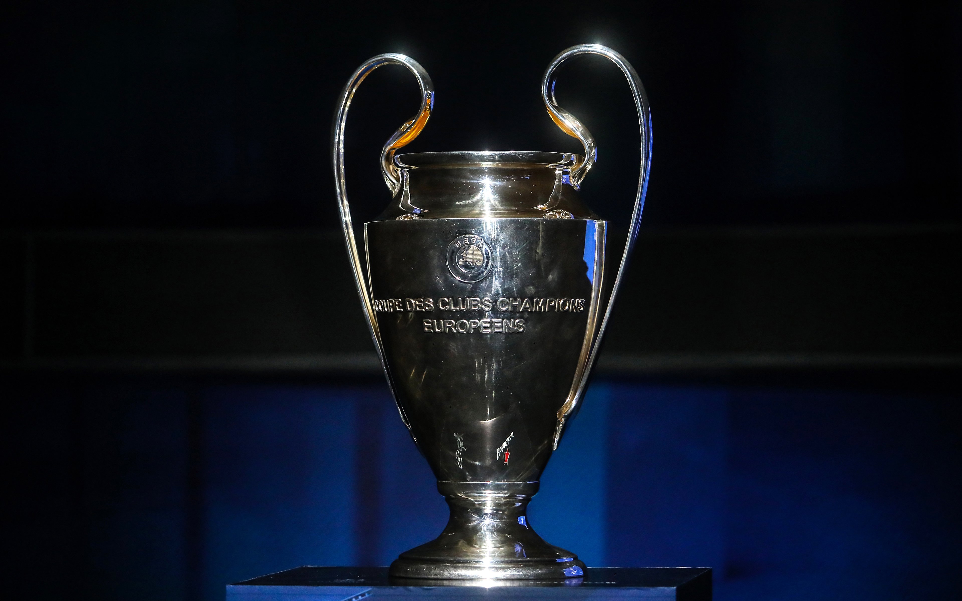 Download wallpaper UEFA Champions League Cup, 4k, trophy, Champions League, UEFA for desktop with resolution 3840x2400. High Quality HD picture wallpaper