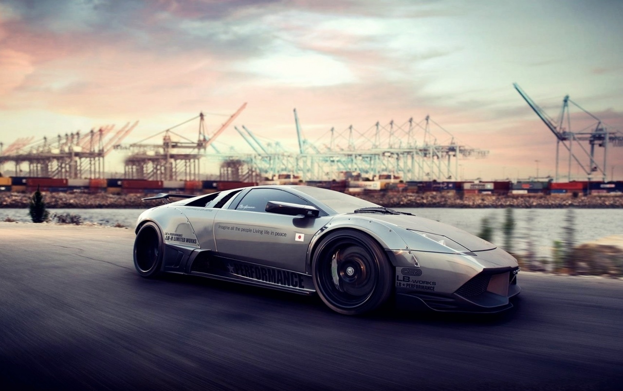 Lamborghini Murciélago LP670 4 SV High Speed Wallpaper. Lamborghini Murciélago LP670 4 SV High Speed Stock Phot