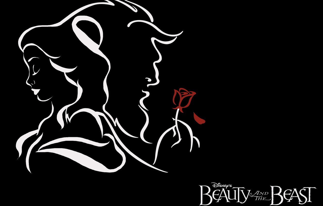 Wallpaper flower, style, Monster, Disney, Belle, Disney, Beauty and the Beast, Beauty and The Beast image for desktop, section фильмы