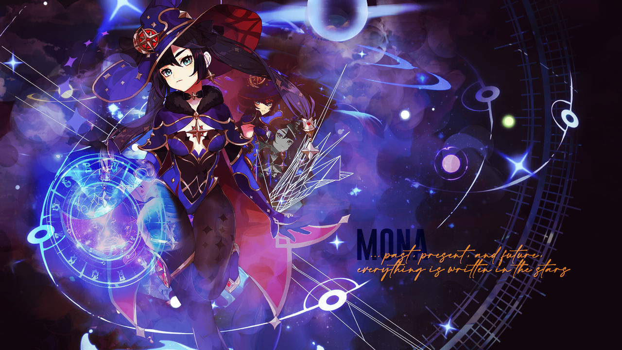 Genshin Impact Mona Wallpaper, the Most Searched Genshin Character