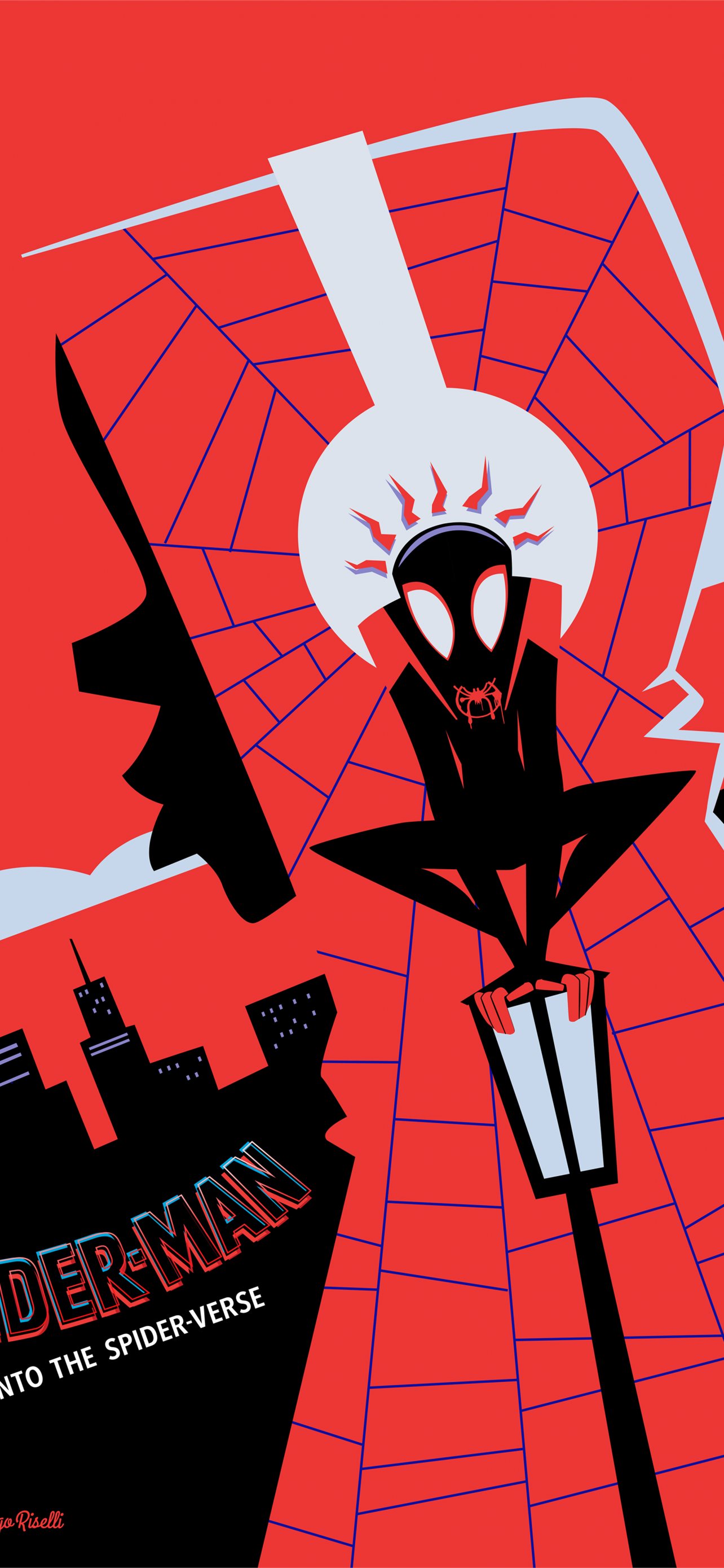 Into The Spider Verse Animation Weird Spider Man I. iPhone Wallpaper Free Download
