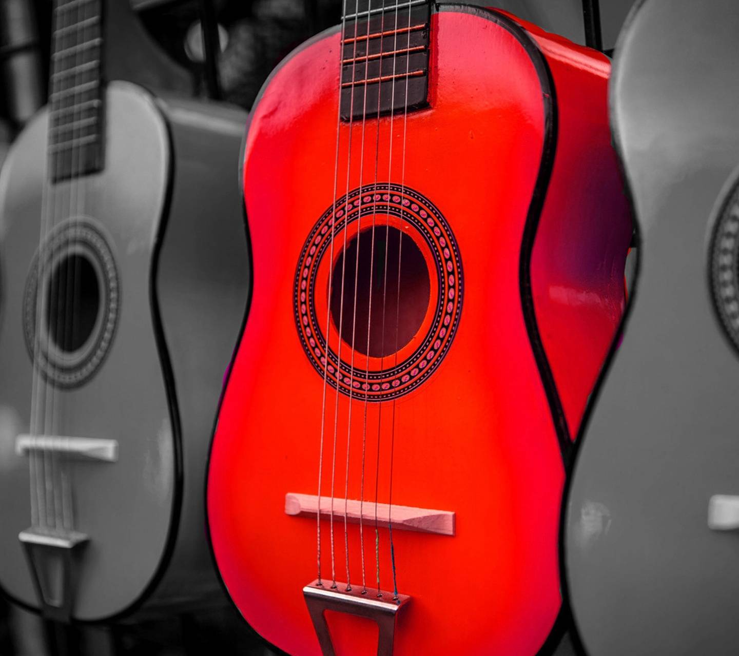Red Guitar Wallpapers Wallpaper Cave