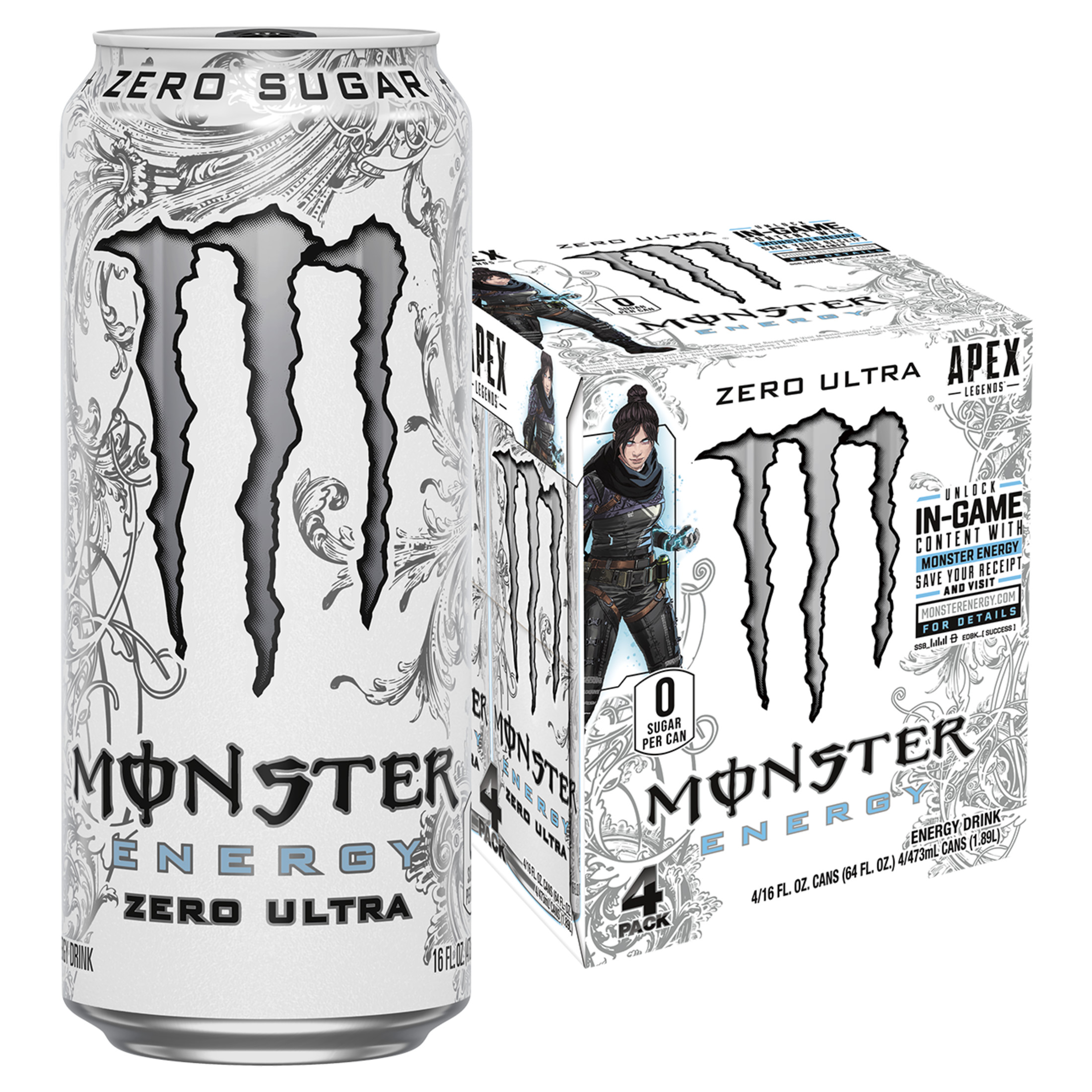 Buy Monster Zero Ultra, 16 Fl Oz (4 Pack) Online in Denmark. 36742296