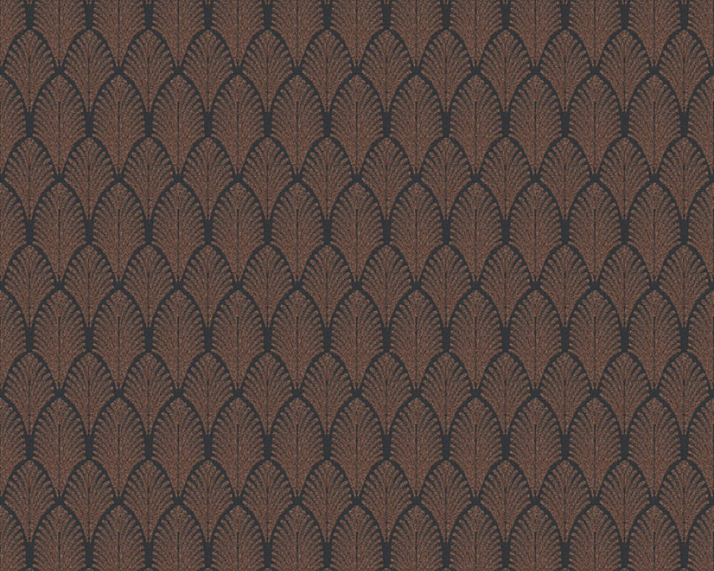 A.S. Création Wallpaper «Graphics, Black, Copper, Metallic» 374842