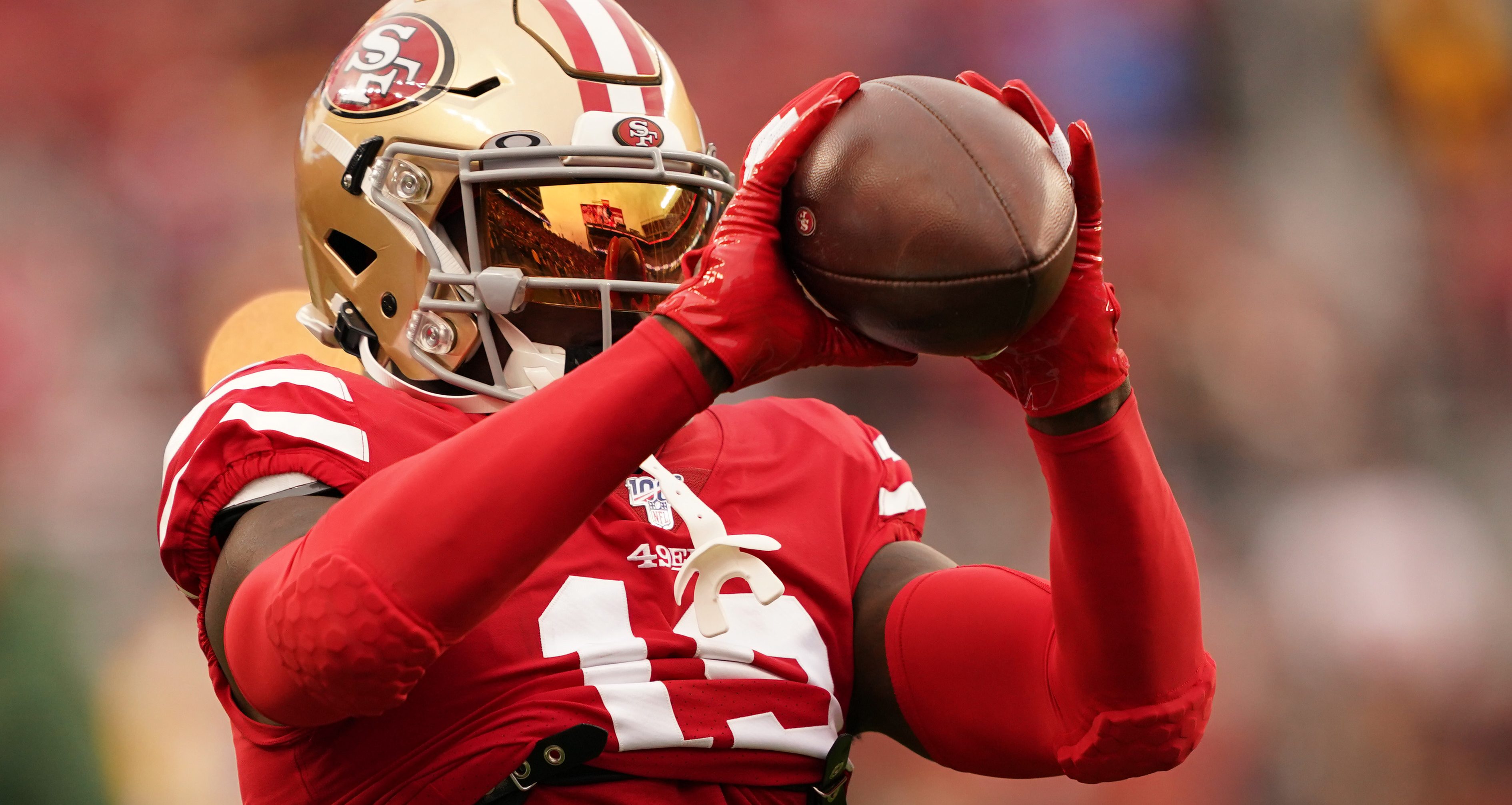 49ers' Deebo Samuel Shows Off Hands During Injury Drills