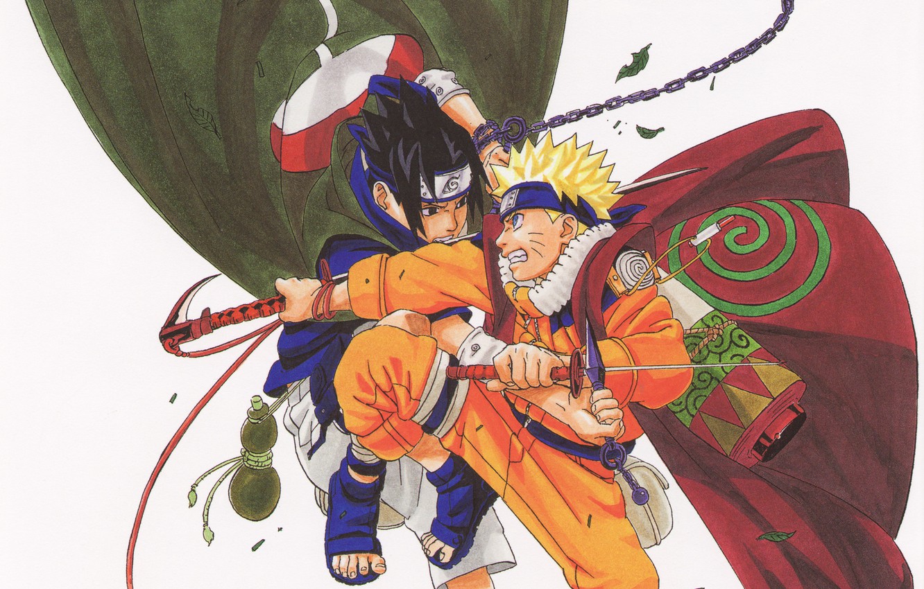 Wallpaper fight, Naruto, Naruto, Sasuke Uchiha, Uzumaki Naruto image for desktop, section сёнэн