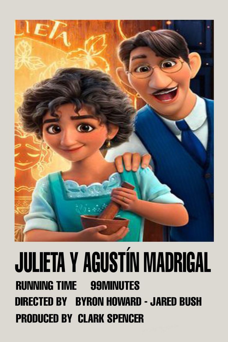Julieta and Agustin Madrigal by Sergio Urrea. Disney cuties, Disney and dreamworks, Disney kids