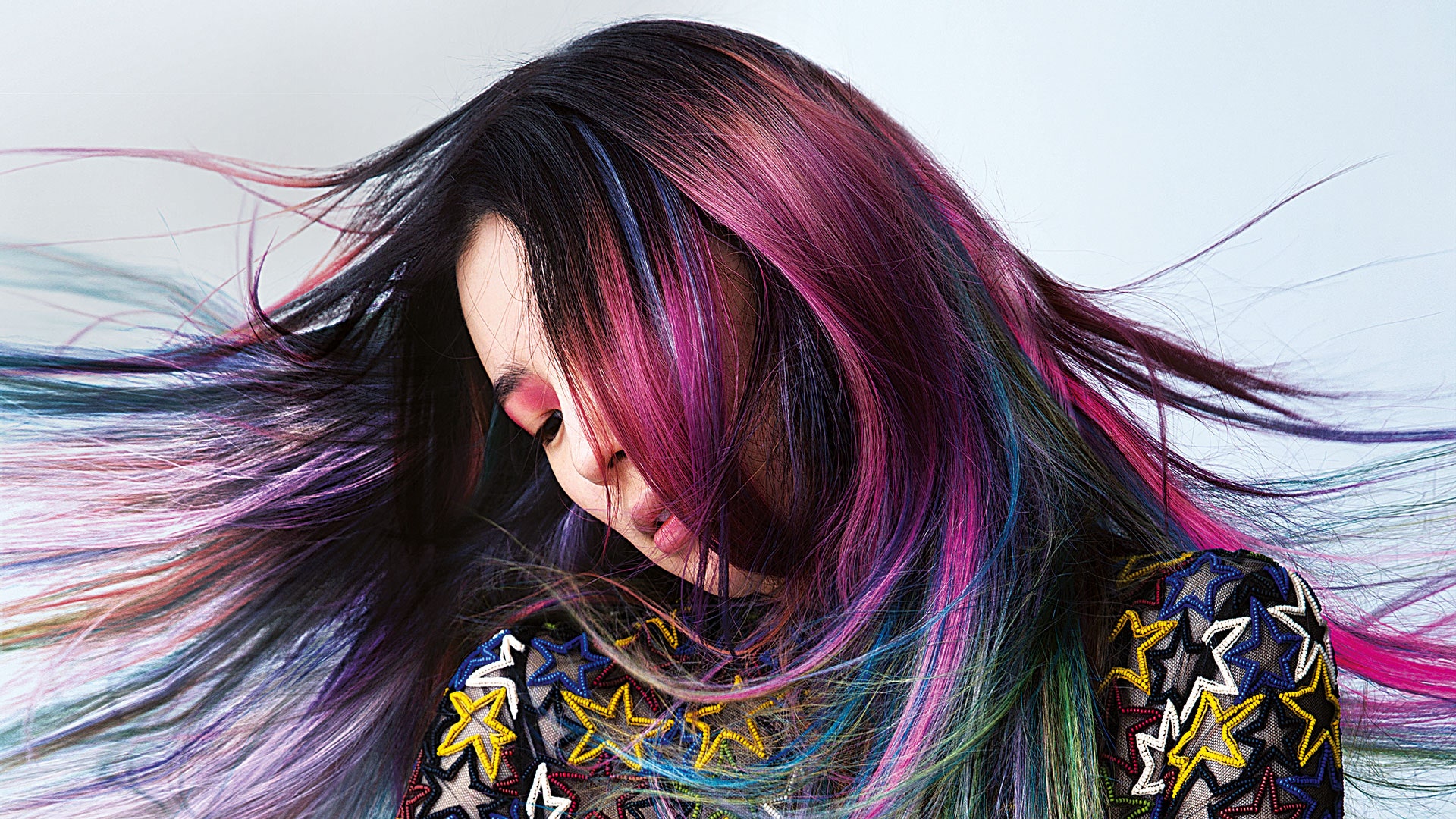 8. Half Blonde Half Purple Hair Dye: Unique and Vibrant Hair Color Ideas - wide 10