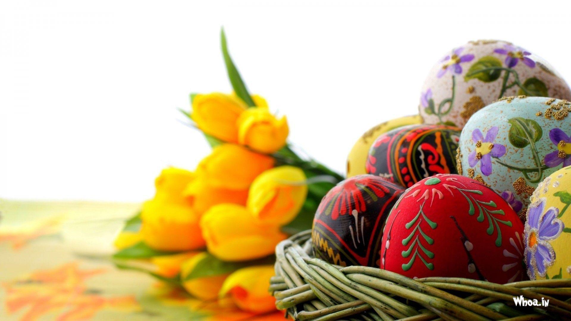 Happy Easter Festival HD Image & Wallpaper Happy Easter Easter Egg Fb Cover Wallpaper