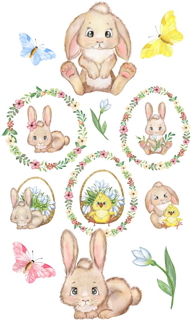 My watercolor clip arts