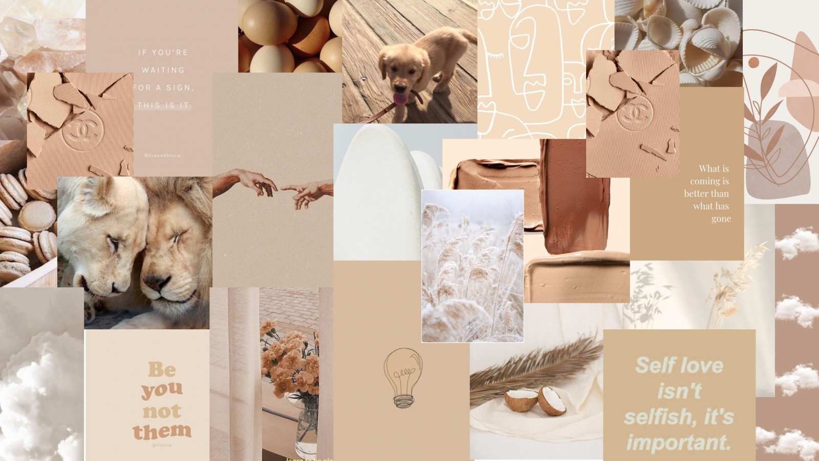 Tan Collage Wallpapers Wallpaper Cave