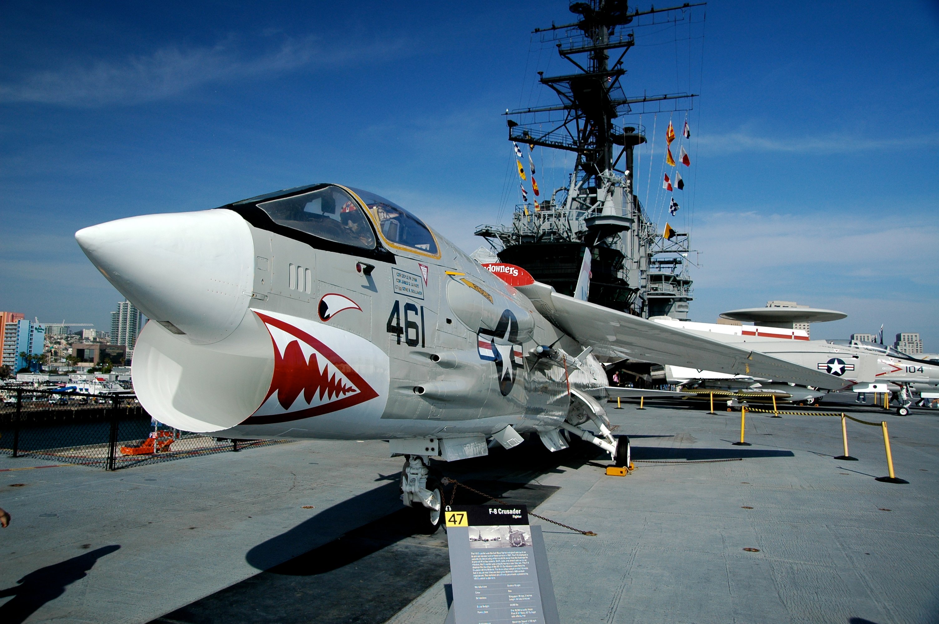 Vought F 8 Crusader USS Midway 2007 03