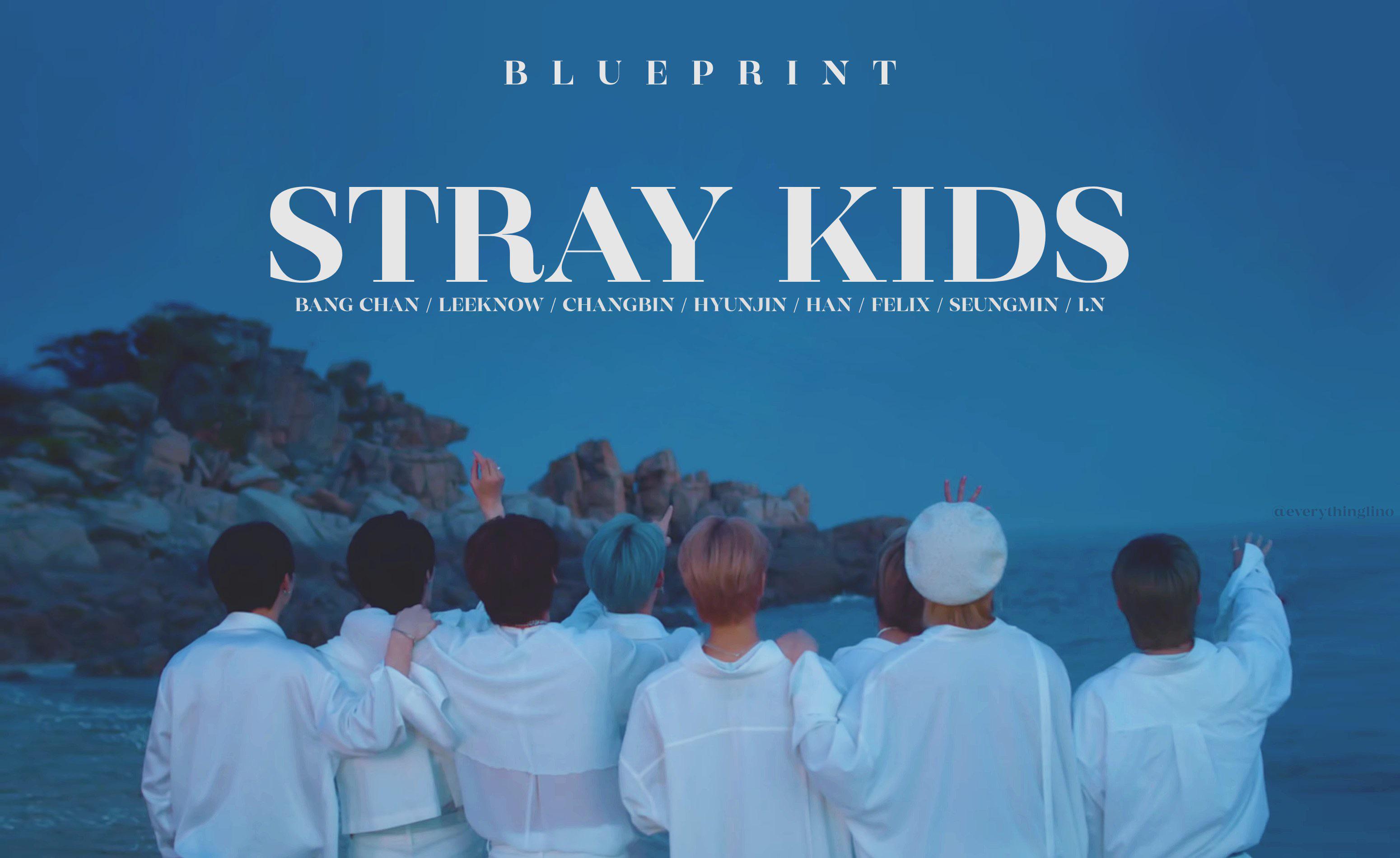 I made some Stray Kids “Blueprint” Desktop wallpaper (Download link in comments)