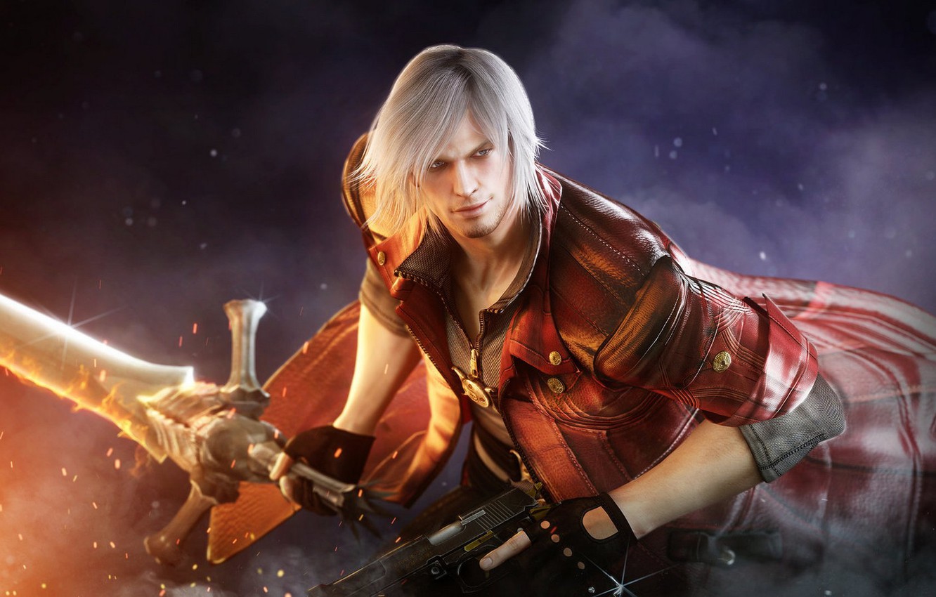Wallpaper demon, devil, dante, devil may cry 4, capcom image for desktop, section игры