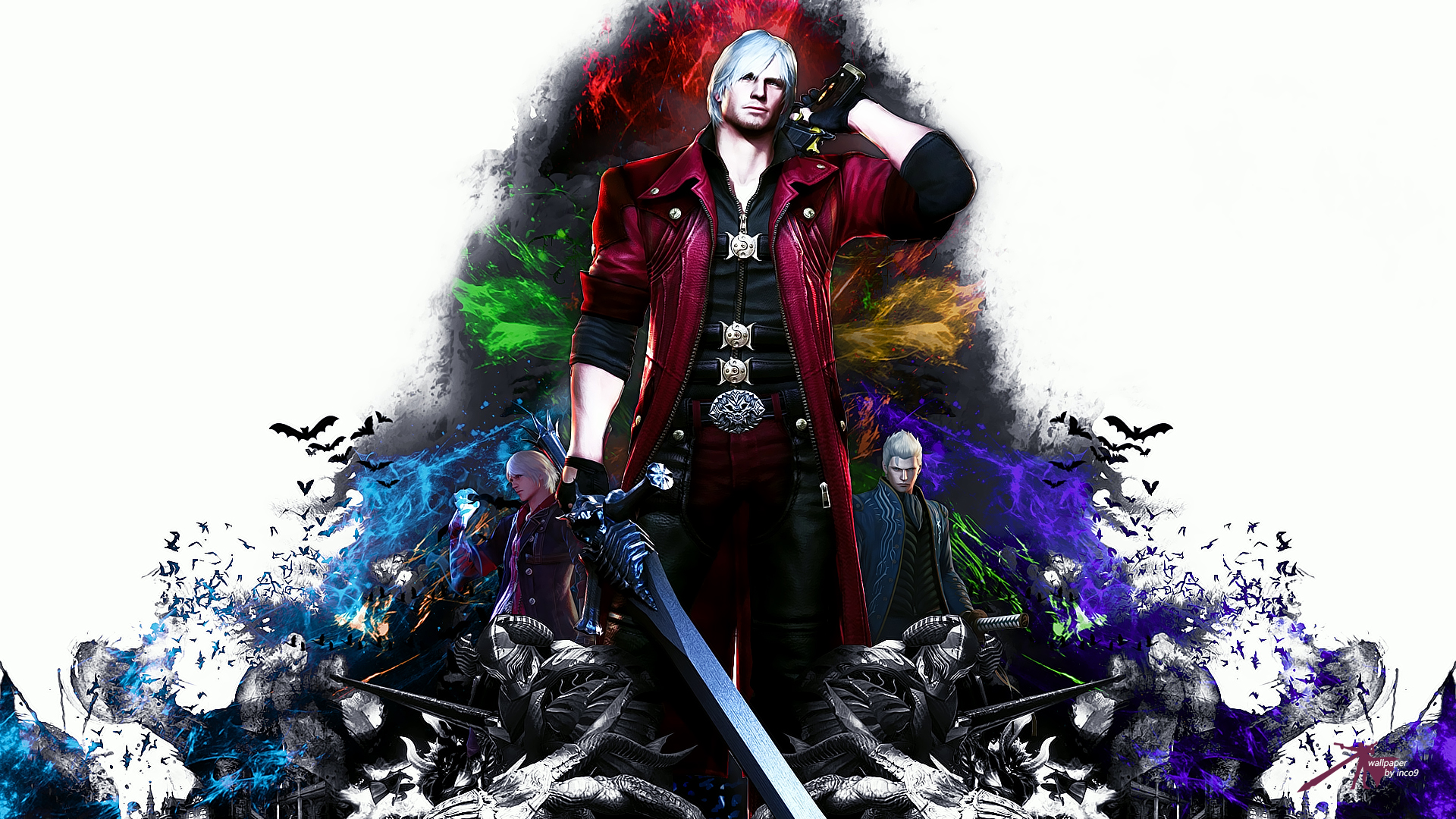 Devil May Cry Wallpaper: DMC4 SE Dante Vergil Nero