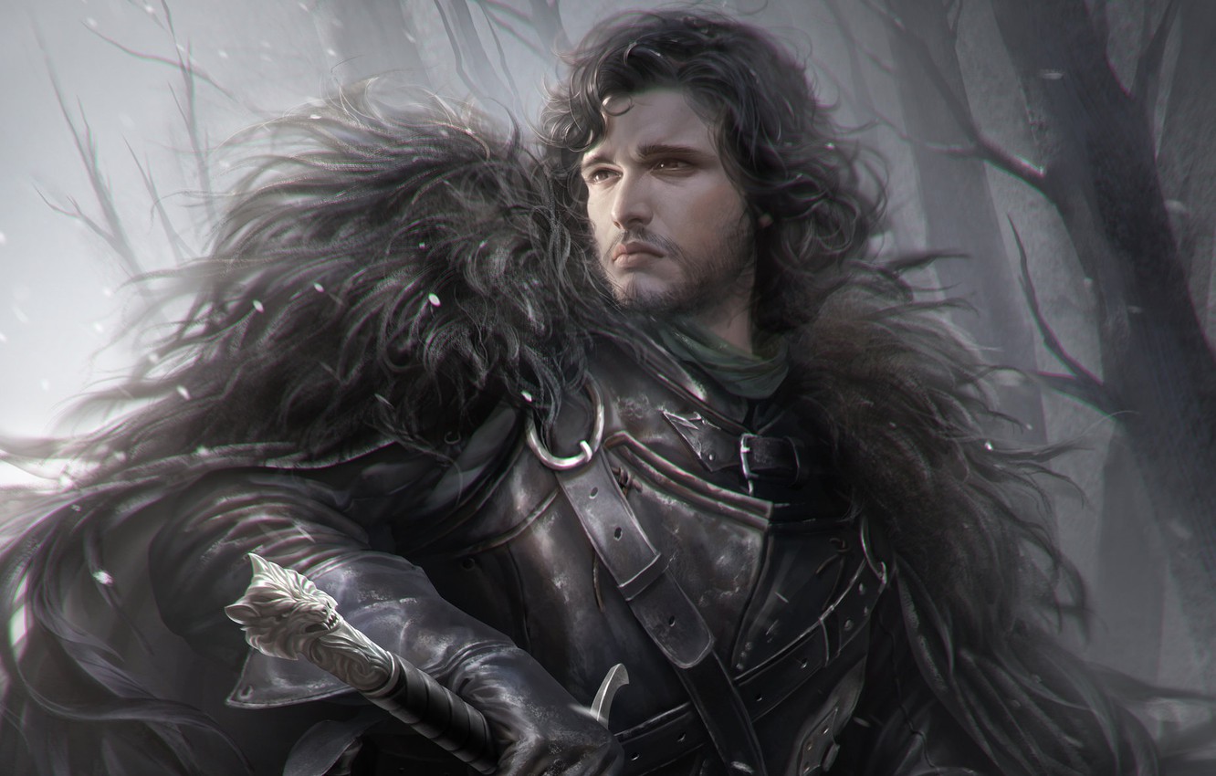 Wallpaper Sword, Wolf, Fantasy, Fragment, Game Of Thrones, Game Of Thrones, Night Watch, Jon Snow, Stark, Bastard, Jon Snow, G Host Lee, Valerica Steel, A Song Of Ice And Fire? George R. R