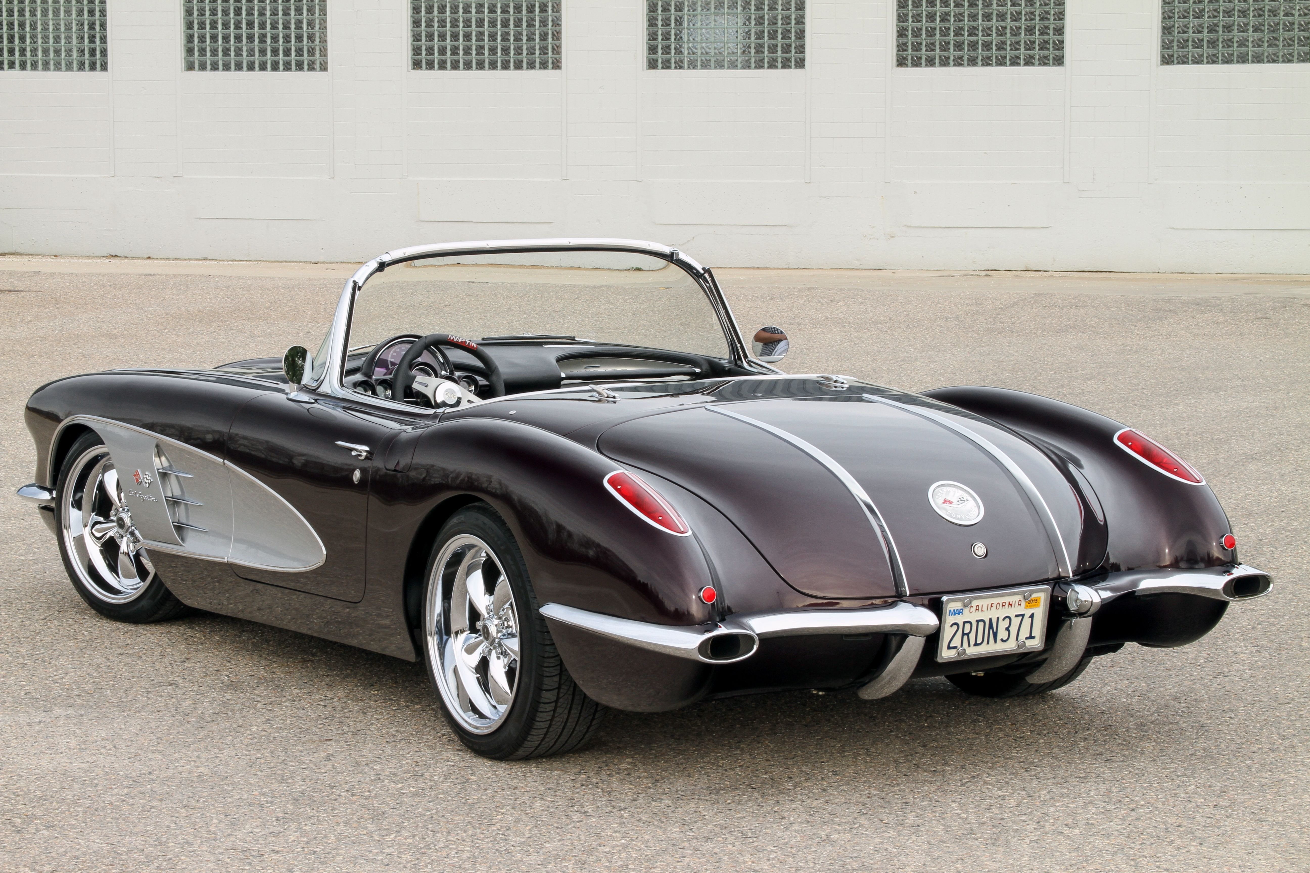 1958, Chevrolet, Chevy, Corvette, c1, Cars, Convertible, Black Wallpaper HD / Desktop and Mobile Background