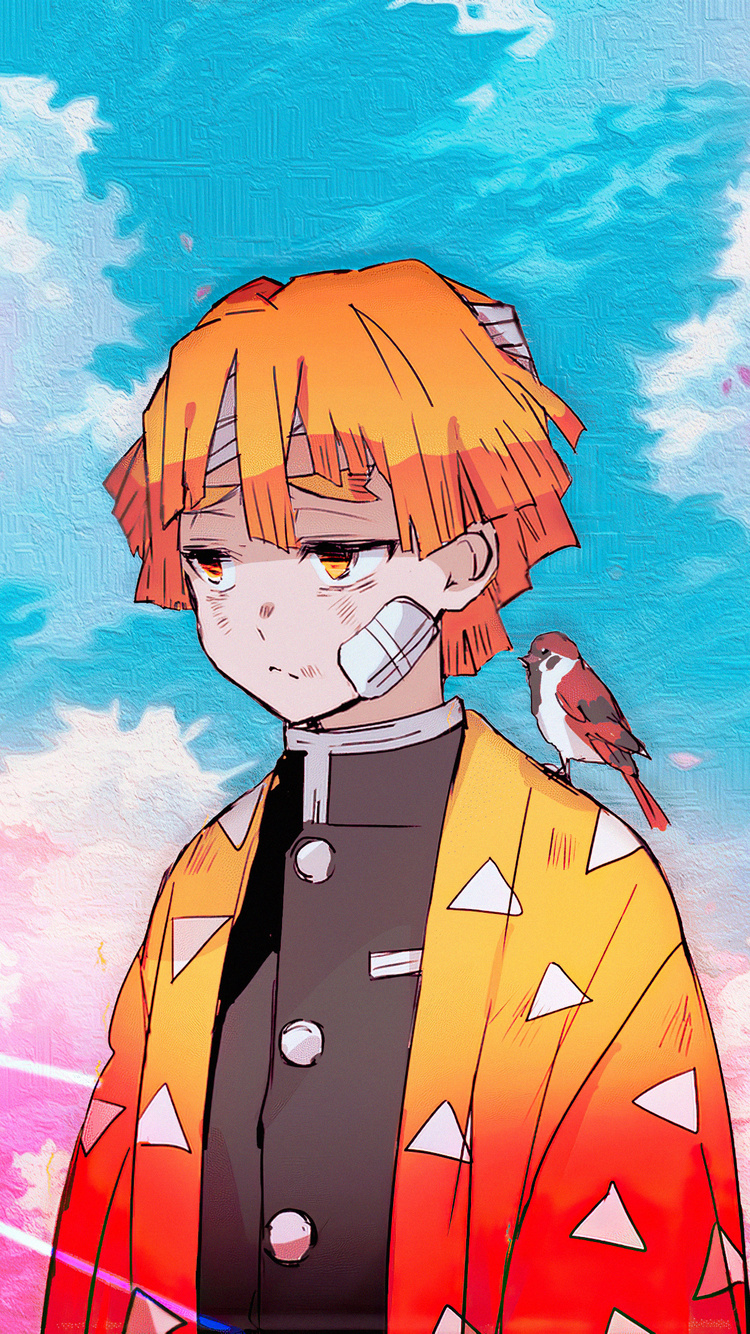 Kimetsu No Yaiba Zenitsu Agatsuma Anime Boy 4k iPhone 6, iPhone 6S, iPhone 7 HD 4k Wallpaper, Image, Background, Photo and Picture