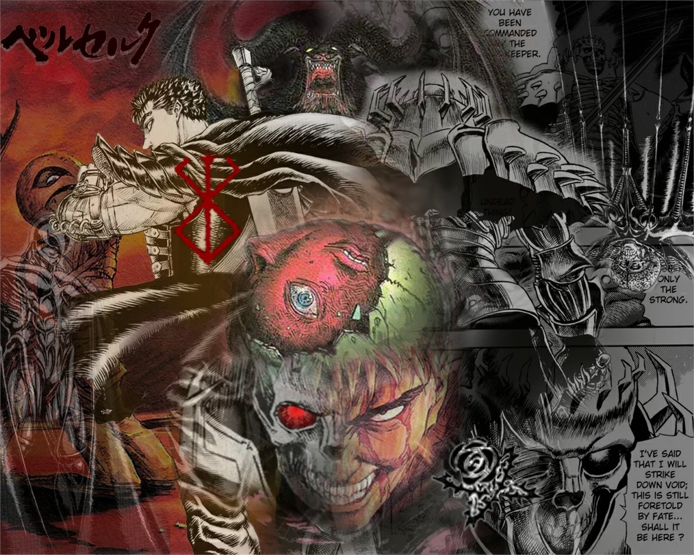 Beherit, Skull Knight and God Hand (Berserk) Wallpaper and Background Imagex1093