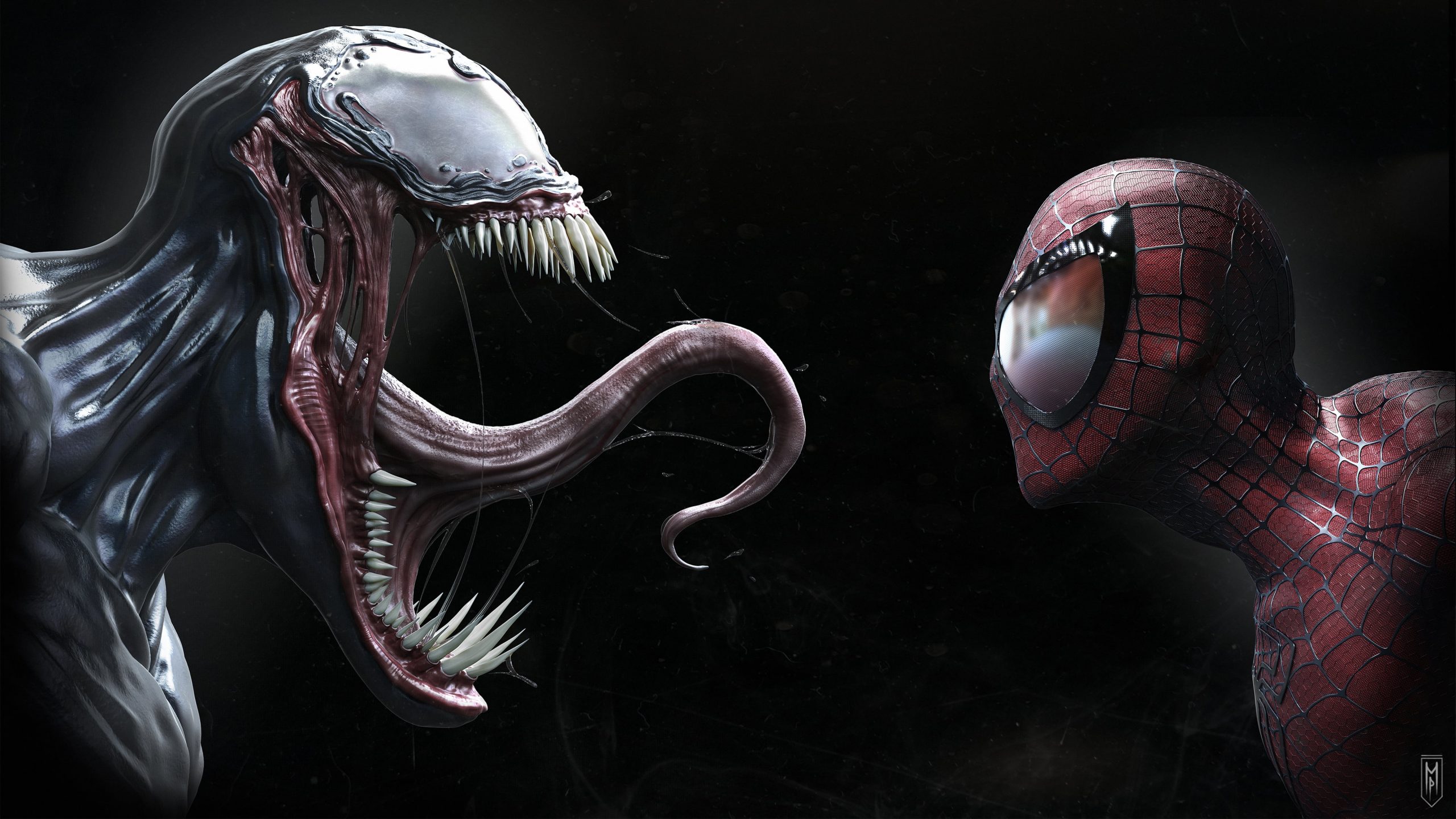 Marvel Spider Man And Venom Wallpaper, Symbiote, Simple Background • Wallpaper For You
