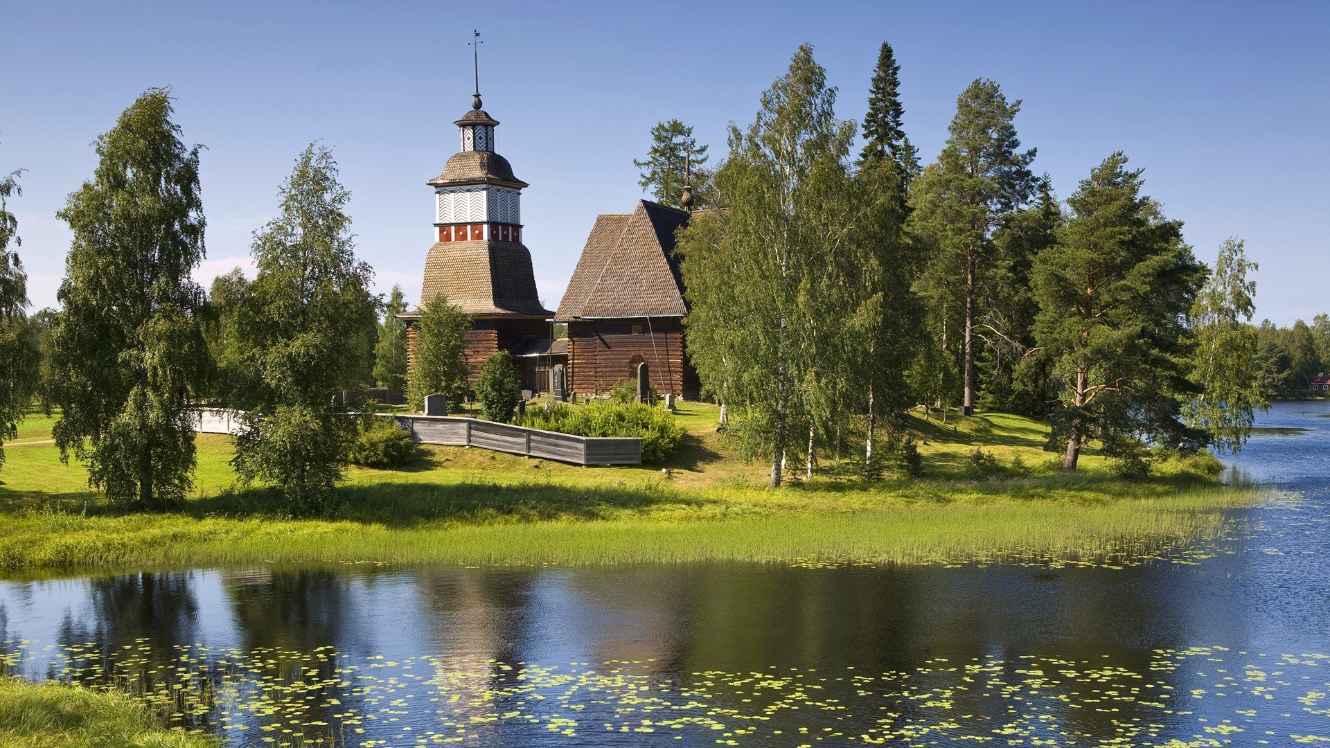 Финляндия пейзажи деревни