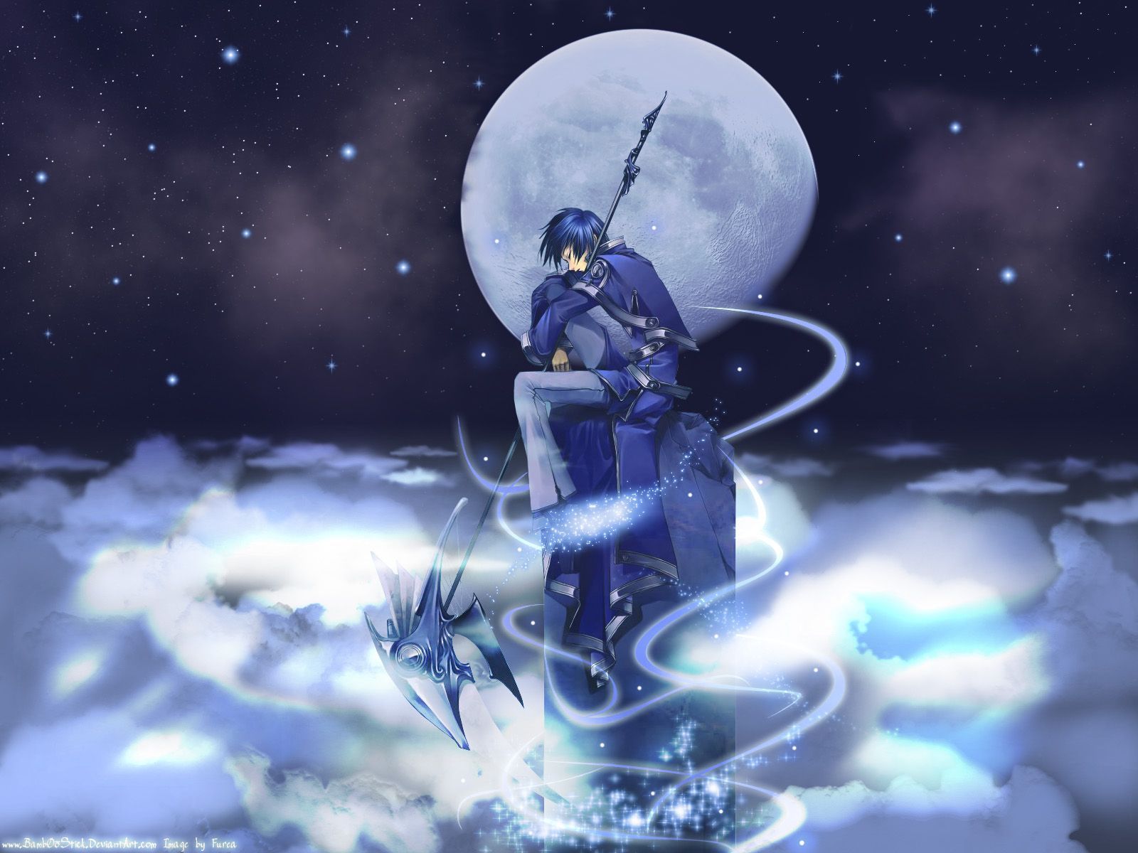 Blue Anime Wallpaper