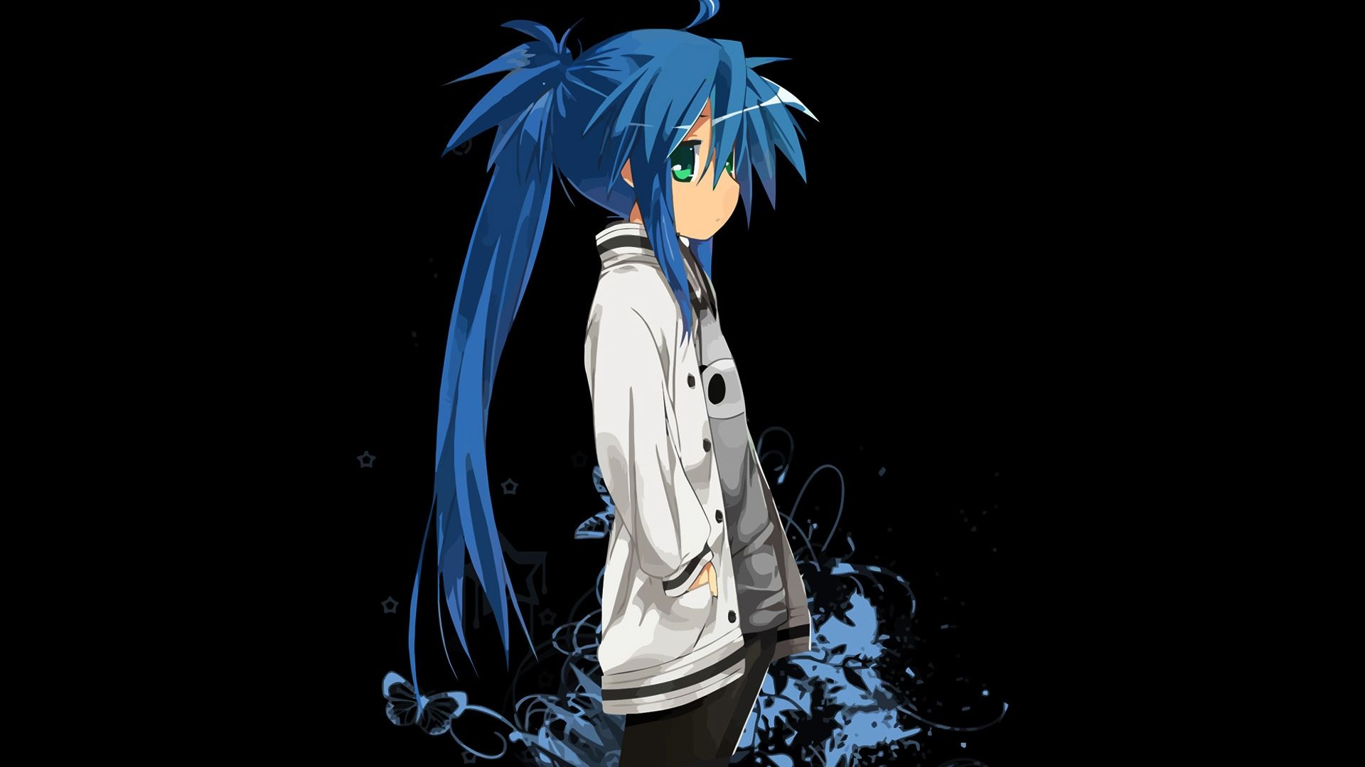 Black wallpaper anime