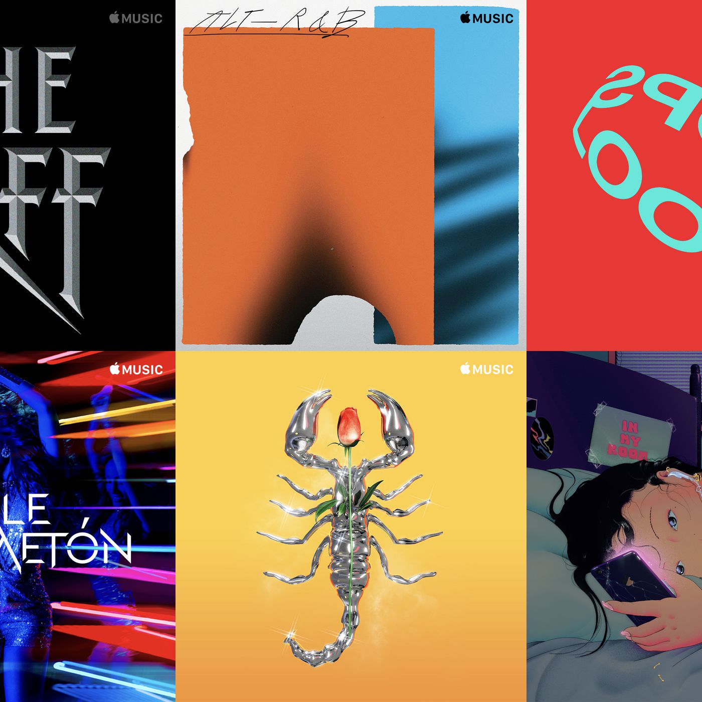 Apple has been quietly hiring iconic artists to design Apple Music playlist covers