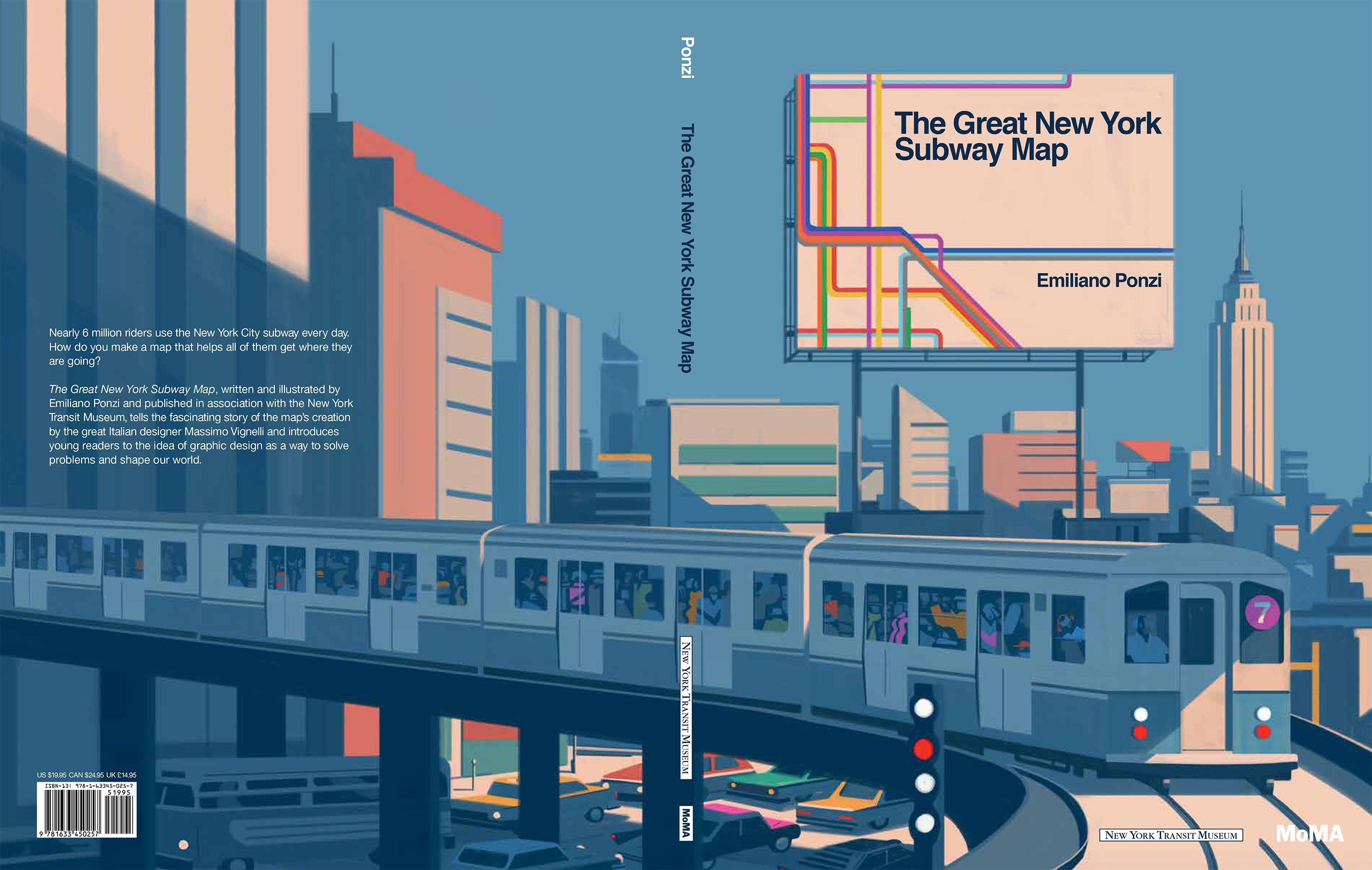 The Great New York Subway Map • MoMa, Emiliano Ponzi. Subway map design, Train illustration, Nyc subway map