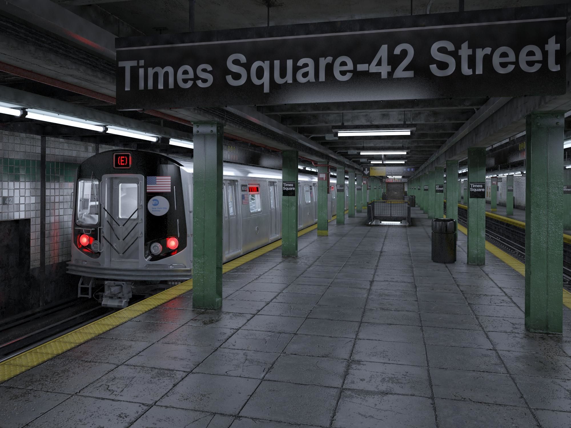 3D Models Nyc Subway Station C4d 1025699?referral=traint. Nyc Subway, Nyc Life, Dream City