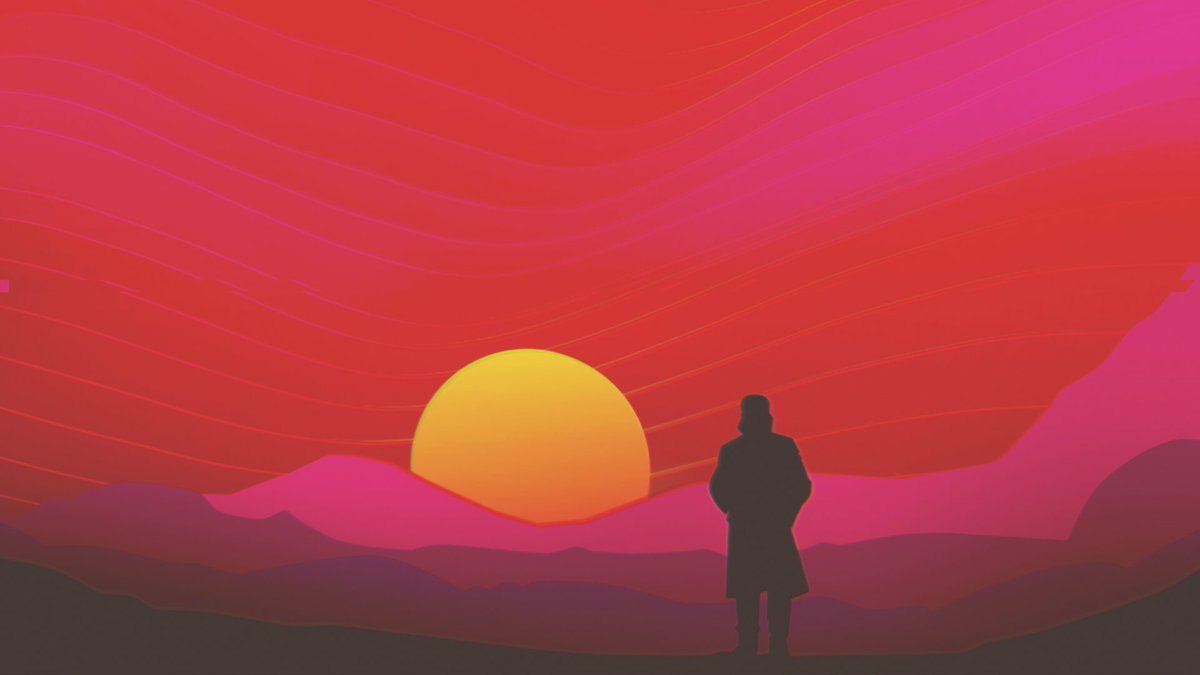 Retro Sunset Wallpaper