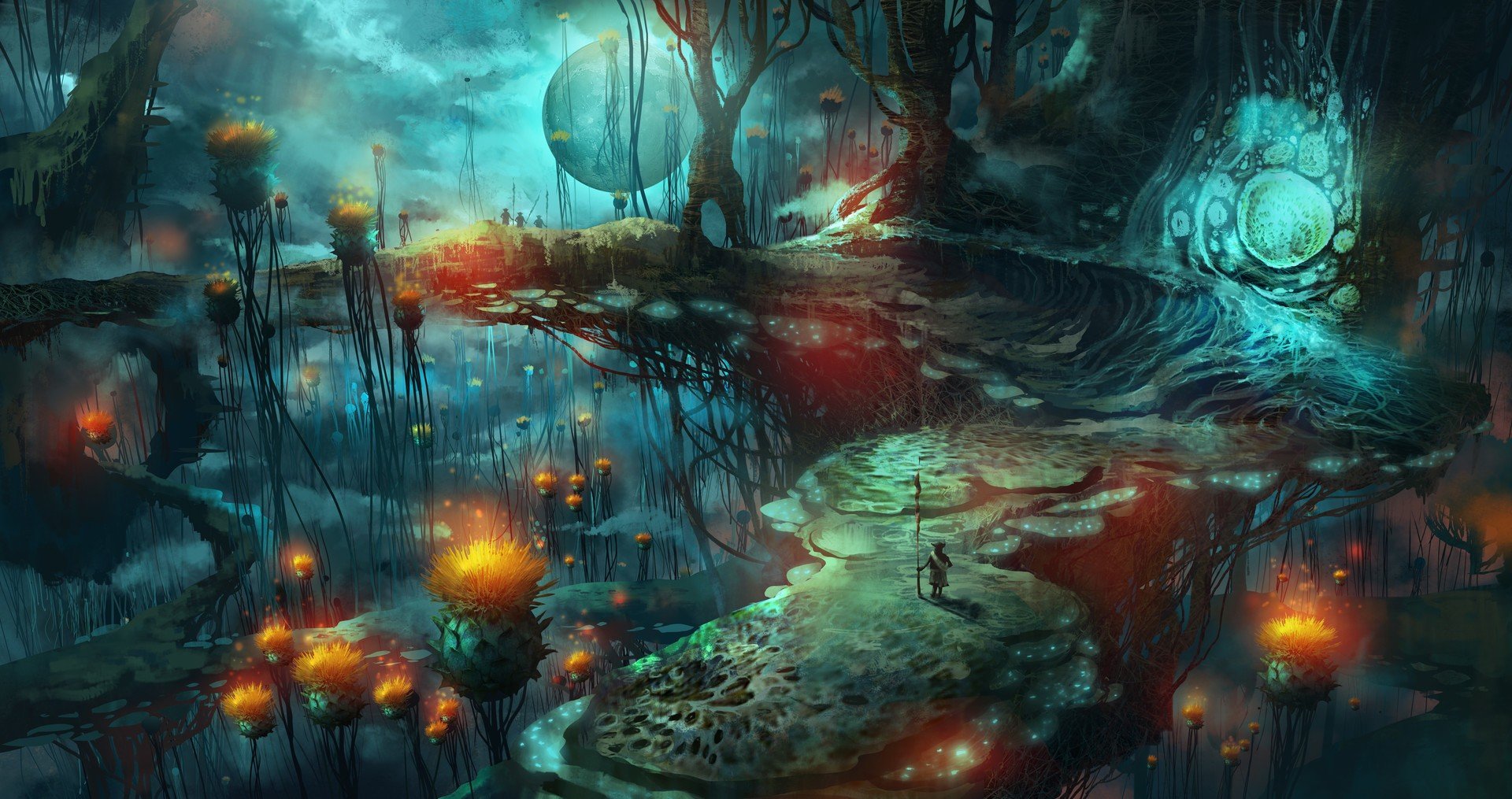 mushroom, Magic, Mushrooms, Fantasy, Art Wallpaper HD / Desktop and Mobile Background