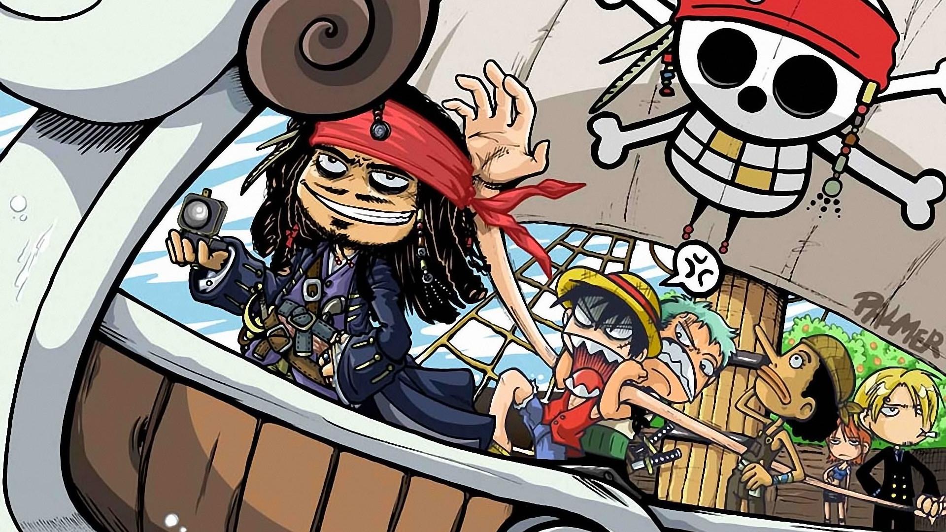 One Piece Pirates Of The Caribbean HD wallpaper