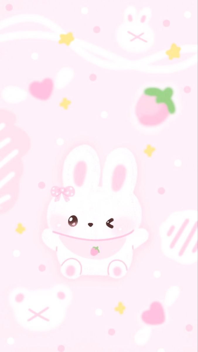 Pink Bunny IPhone Wallpaper