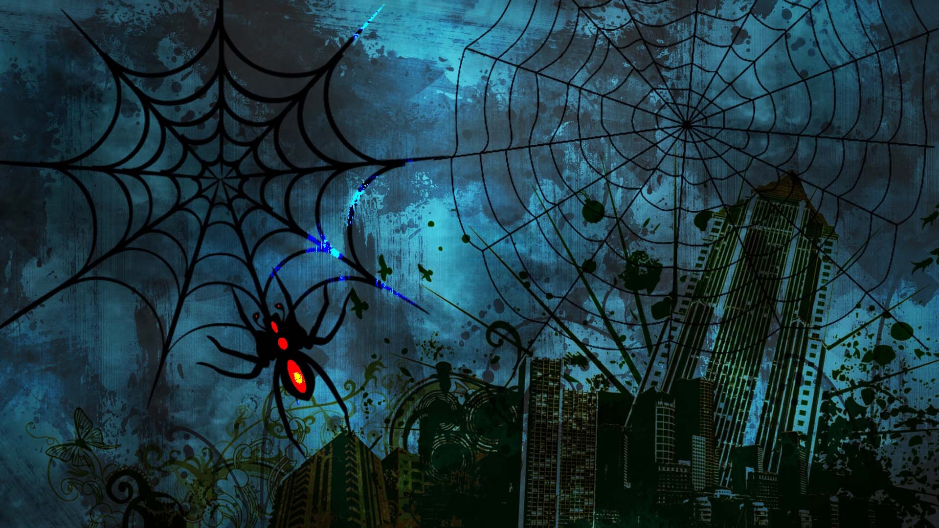 Halloween Spider Web Wallpapers.