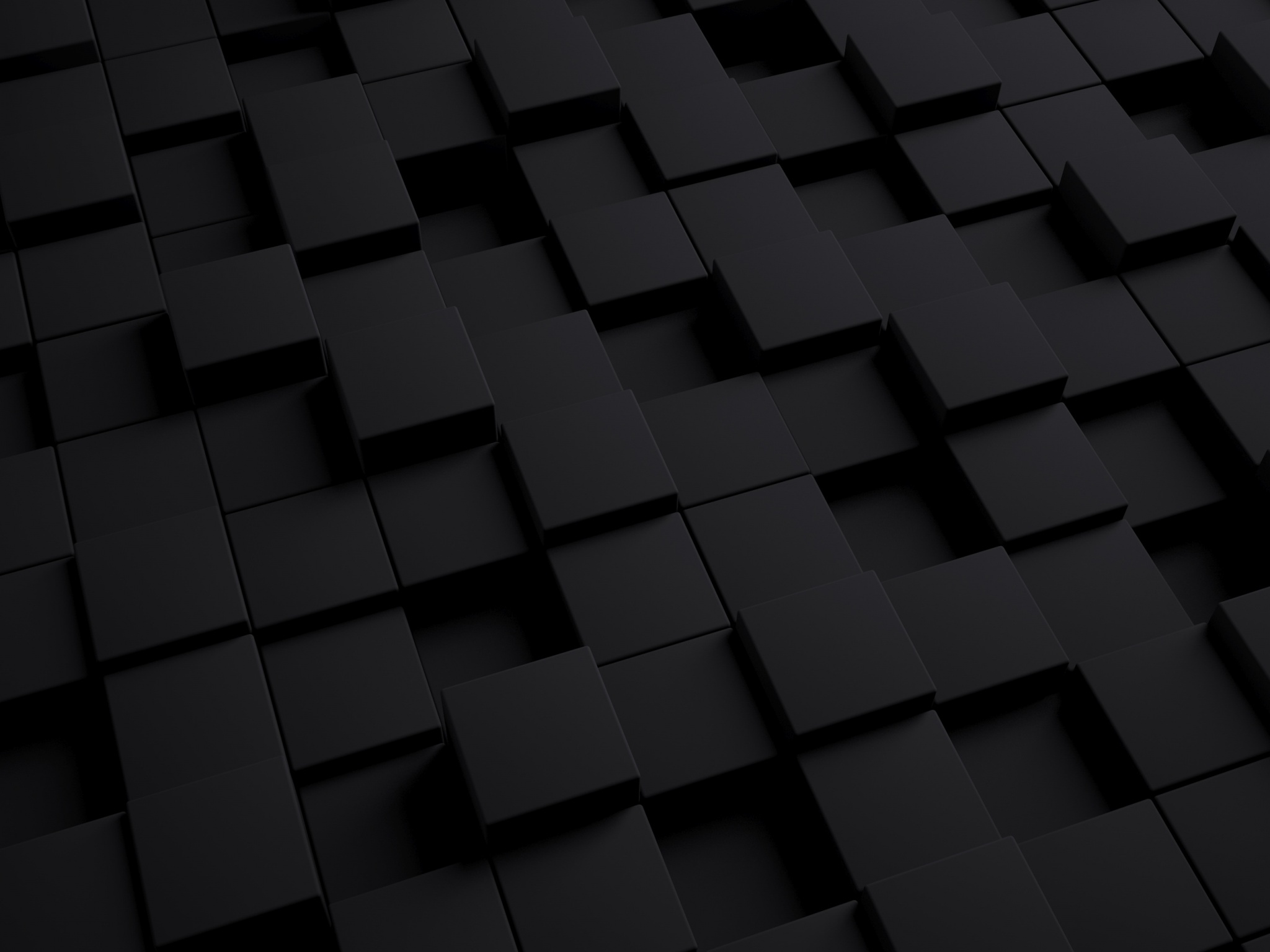 3D Wallpaper 4K, Cubes, Squares, Dark, Black Dark