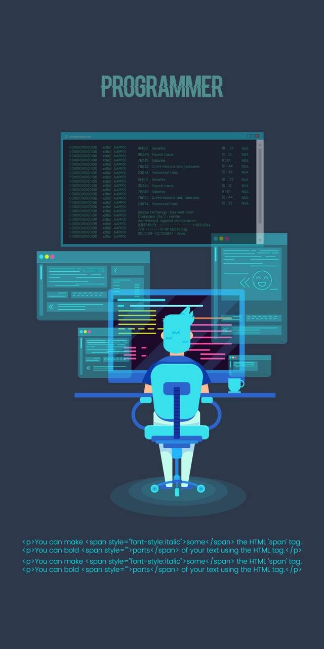 Download programmer wallpaper by DevilWine now. Browse millions of popul. Technology wallpaper, Code wallpaper, Computer science programming