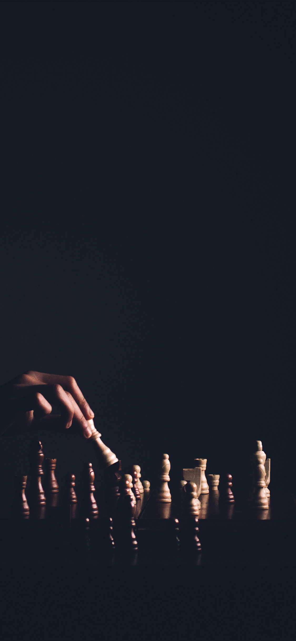 iPhone X wallpaper. chess dark game nature