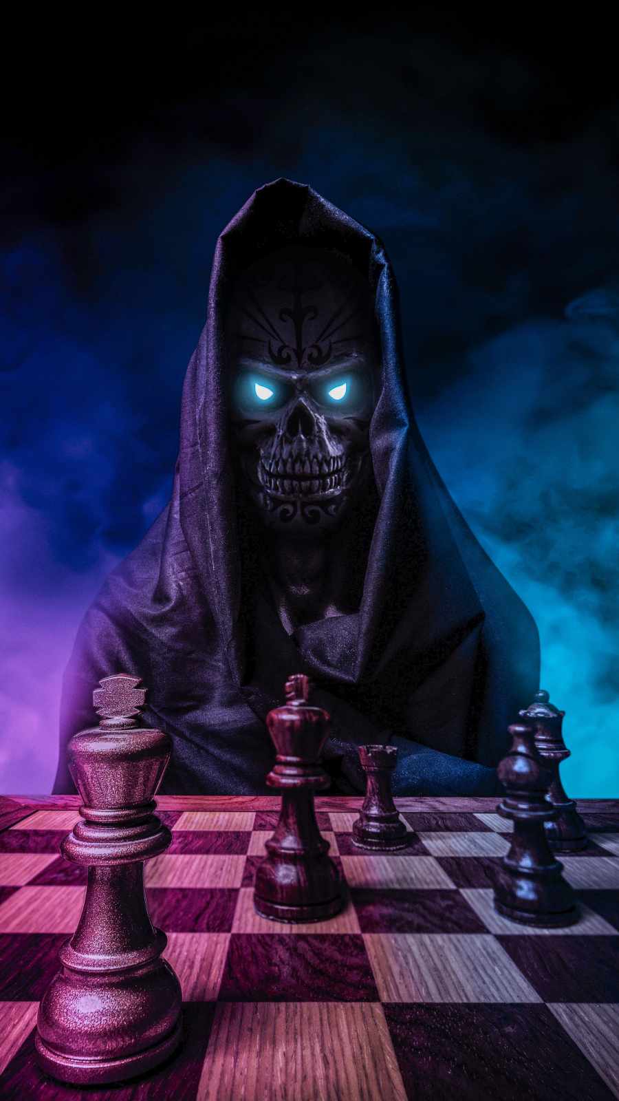 Chess With Satan Wallpaper, iPhone Wallpaper