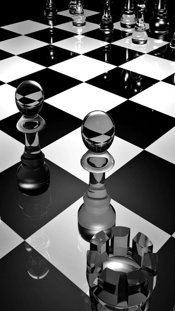 Cool 3D Wallpaper For iPhone 6. Chess pieces, Chess and Wallpaperd wallpaper iphone, Glass chess, Cool 3D wallpaper