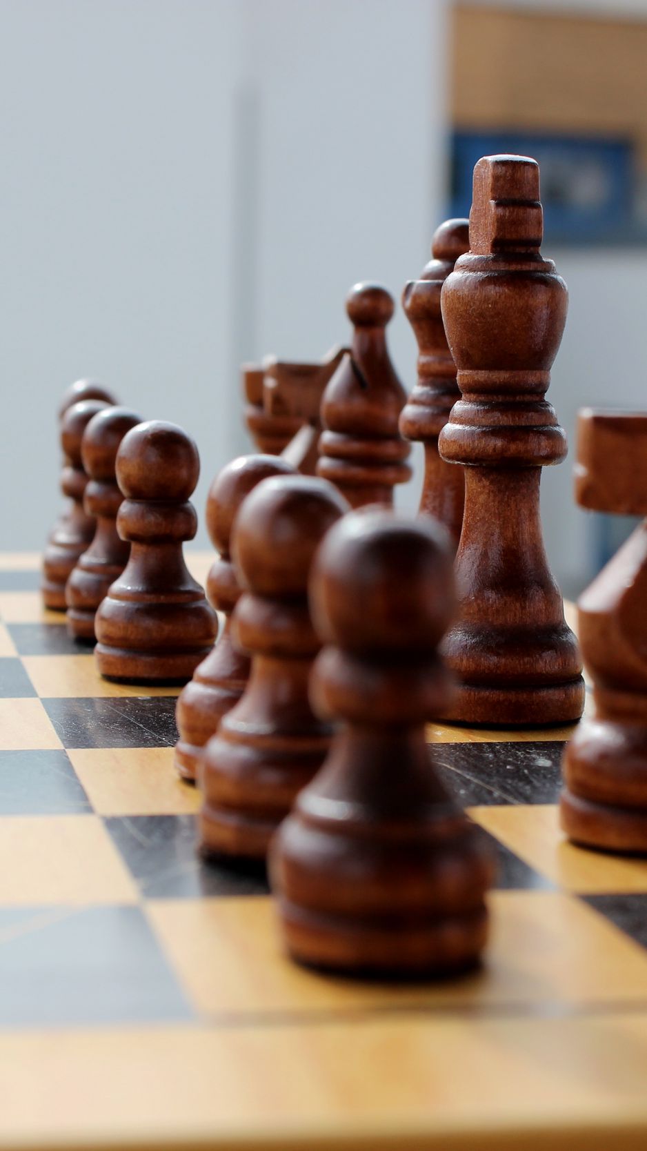 Download Wallpaper 938x1668 Chess, Chess Board, Figures Iphone 8 7 6s 6 For Parallax HD Background