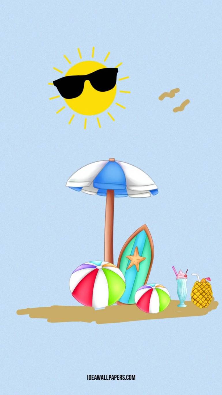 Cute Summer Background For Computer Or Phone Wallpaper