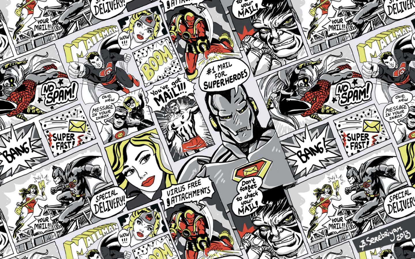 vintage comic wallpaper