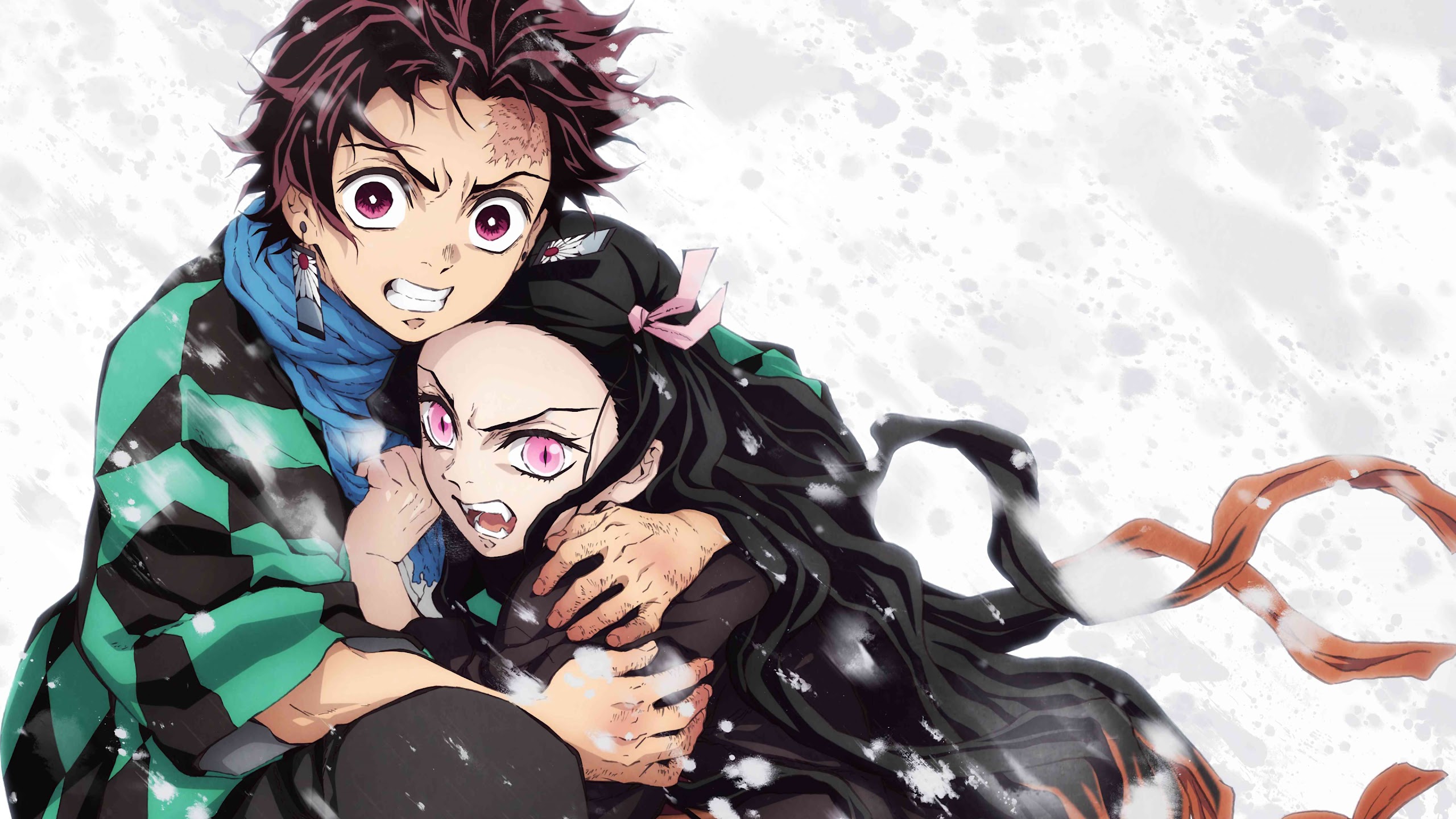 Tanjirou and Nezuko Kimetsu no Yaiba PC DeskK Wallpaper free Download