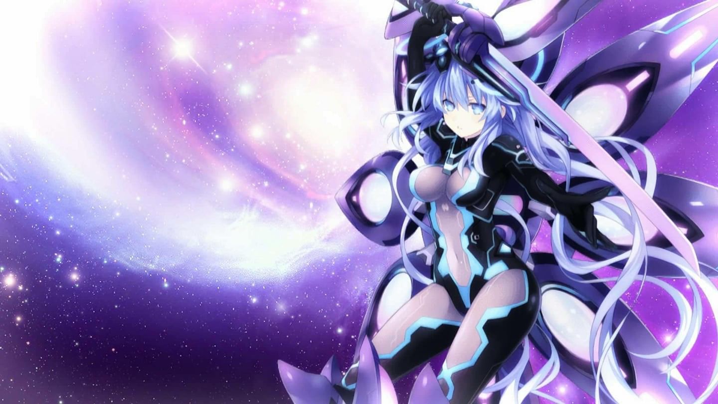 Hyperdimension Neptunia. Heart wallpaper, Purple heart, Wallpaper